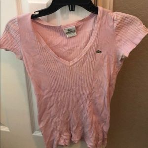 Lacoste Women’s pink shirt. Size 38.